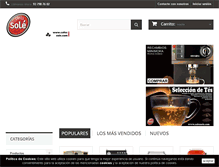 Tablet Screenshot of cafessole.com